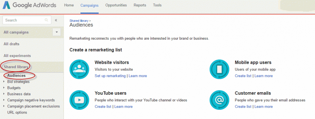 Google remarketing tag