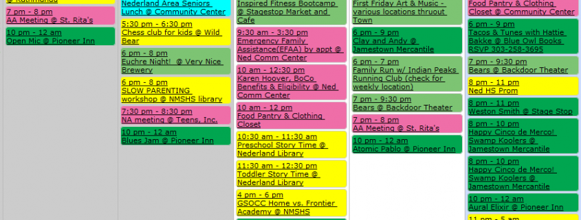 Local Calendar Nederland CO