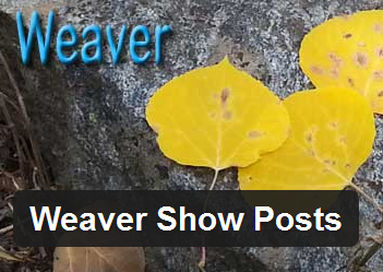 Weaver Show Posts Plugin