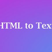 html to text